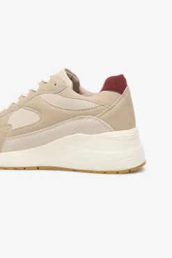 Cortefiel Sneakers-Sapatilhas de plataforma Ecru