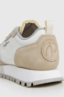 Pepe Jeans Sneakers|Calçado De Couro-Sapatilhas Running Retro bege