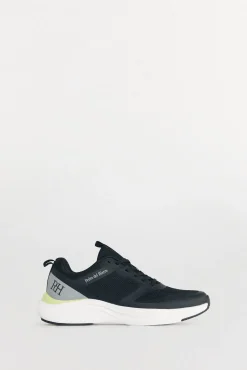 Pedro del Hierro Sneakers-Sapatilhas têxtil cordões Preto