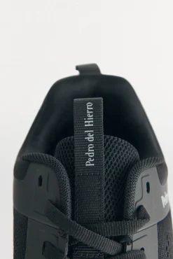 Pedro del Hierro Sneakers-Sapatilhas têxtil cordões Preto
