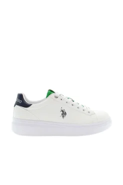 Us Polo Sneakers-Sapato casual masculino Branco