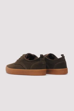 Springfield Sneakers-sapato de couro casual verde