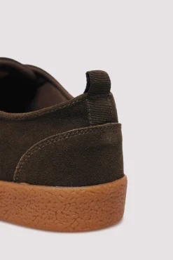 Springfield Sneakers-sapato de couro casual verde