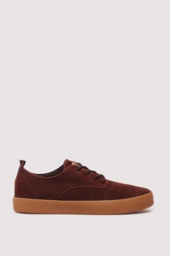 Springfield Sneakers-sapato de couro casual castanho