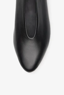 Cortefiel Sabrinas|Calçado De Couro-Sapato de couro liso Preto