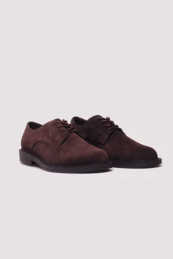 Springfield Sapato Social-sapato social de couro castanho