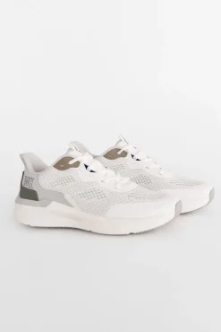 Pedro del Hierro Sneakers-Sapato têxtil com atacadores Branco