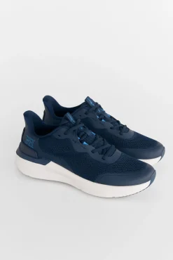 Pedro del Hierro Sneakers-Sapato têxtil com atacadores Azul