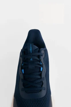 Pedro del Hierro Sneakers-Sapato têxtil com atacadores Azul