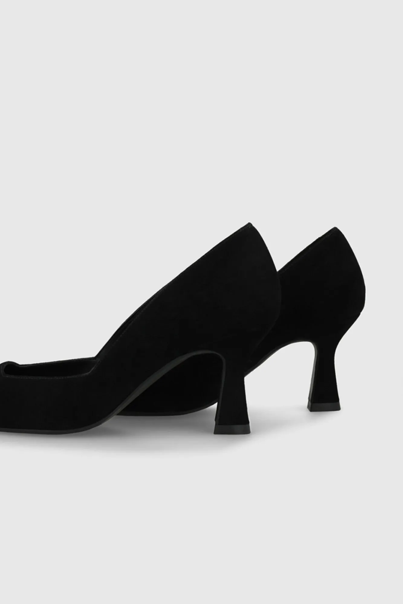 Lodi Calçado De Couro-Sapatos de camurça com decote quadrado Preto