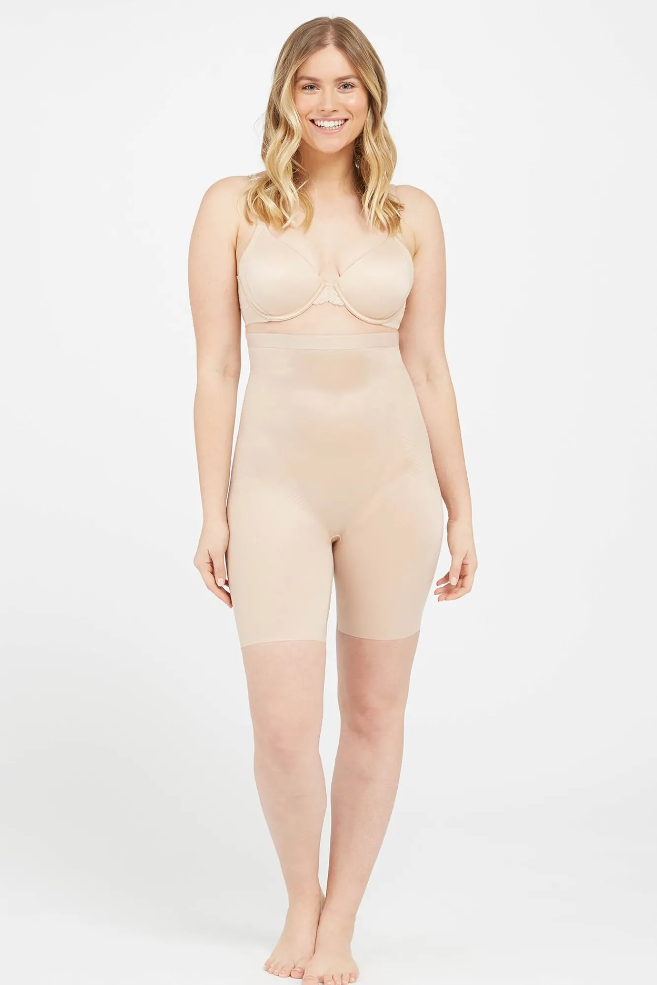 Spanx Roupa Interior-Short reductor beige cru