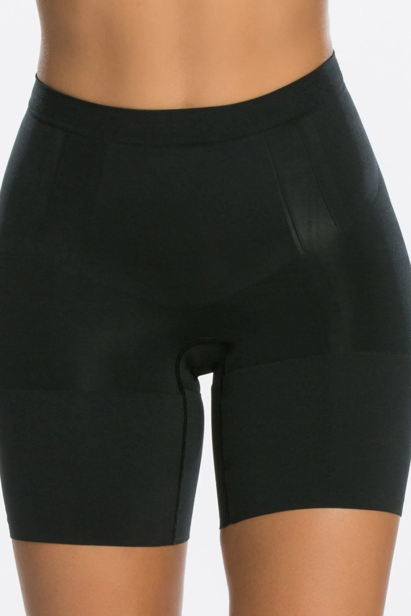 Spanx Roupa Interior-Short reductor invisible cinturilla negro preto