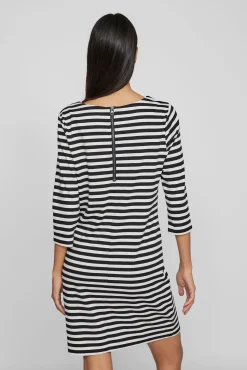 Vila Vestidos-Short striped dress Preto