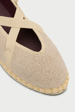 Flabelus Sabrinas-Slipper de lino Tostado