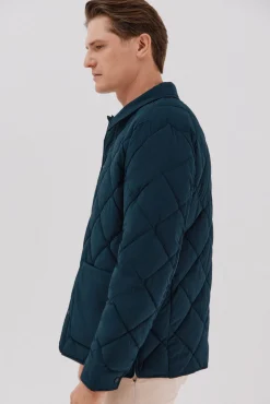 Cortefiel Casacos-Sobrecamisa acolchoada Azul