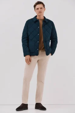 Cortefiel Casacos-Sobrecamisa acolchoada Azul