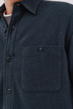 Cortefiel Casacos|Camisas-Sobrecamisa acolchoada Azul