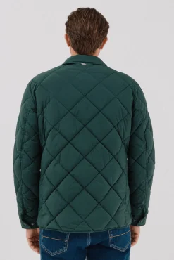 Cortefiel Casacos-Sobrecamisa acolchoada Verde