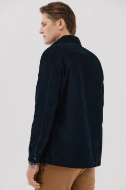 Cortefiel Camisas-Sobrecamisa bombazina Azul