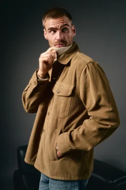 OOTO Camisas-Sobrecamisa de bombazina Tostado