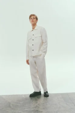 Selected Camisas-Sobrecamisa de linho Branco