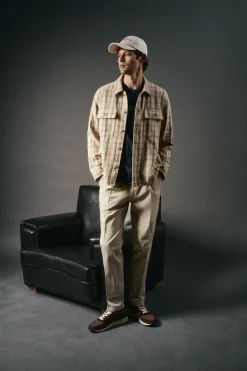 OOTO Camisas-Sobrecamisa de xadrez Tostado