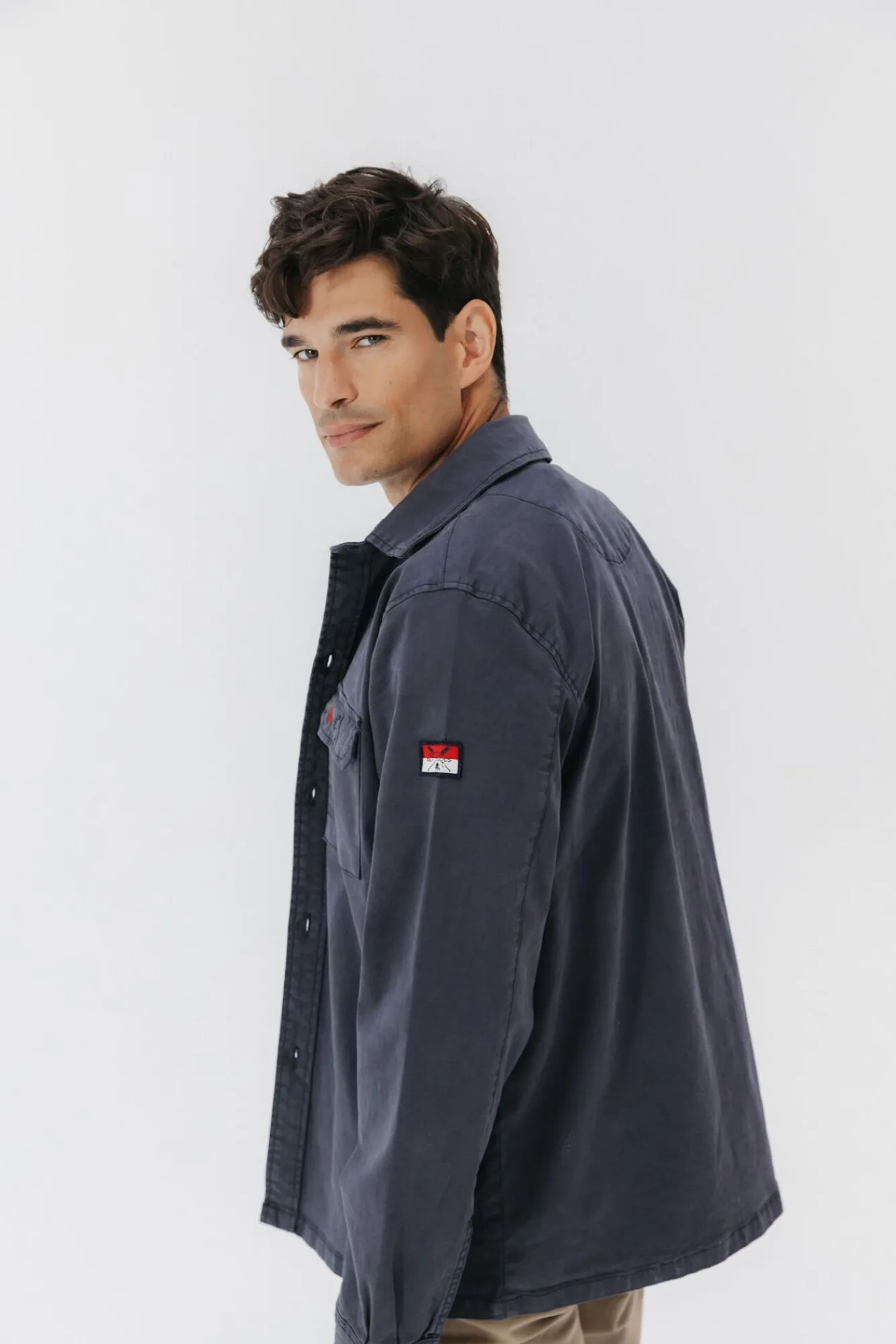 elPulpo Camisas-Sobrecamisa Heritage de dois bolsos Azul