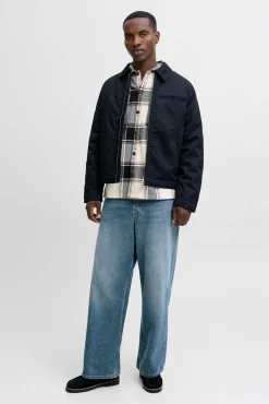 Jack & Jones Camisas-Sobrecamisa xadrez cinzento