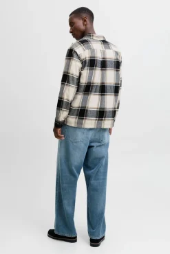 Jack & Jones Camisas-Sobrecamisa xadrez cinzento