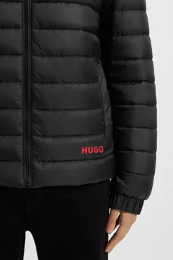 HUGO Sobretudos|Ultralights-Sobretudo Preto