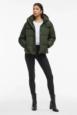 Vila Sobretudos|Casacos-Sobretudo acolchoado com capuz Verde