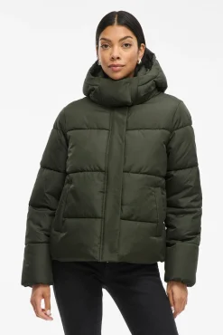 Vila Sobretudos|Casacos-Sobretudo acolchoado com capuz Verde