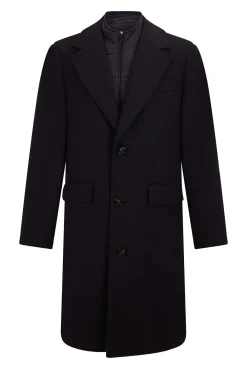 Pedro del Hierro Sobretudos-Sobretudo espiga com vistas removíveis Azul