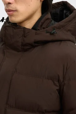 Selected Sobretudos|Ultralights-Sobretudo com capuz Castanho