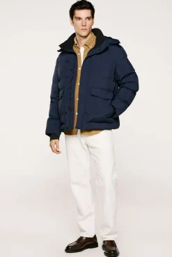 Selected Sobretudos|Ultralights-Sobretudo com capuz Azul