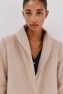 Cortefiel Casacos-Sobretudo com detalhe efeito pelo Tostado