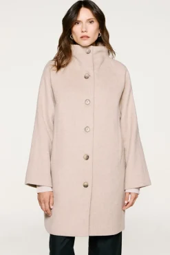 Selected Sobretudos|Casacos-Sobretudo com gola chaminé. Tostado