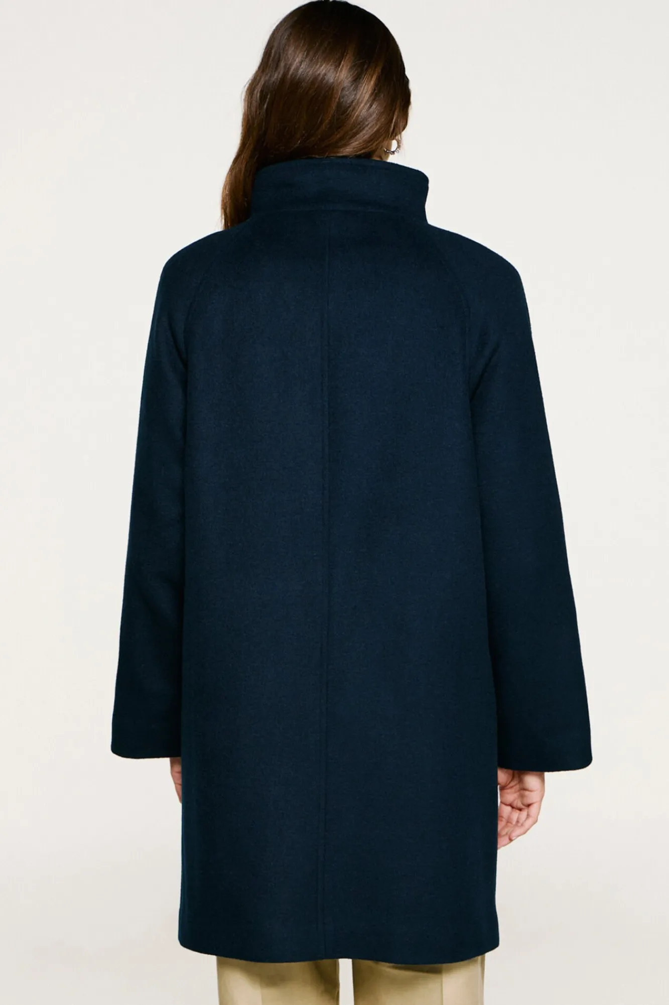 Selected Sobretudos|Casacos-Sobretudo com gola chaminé. Azul