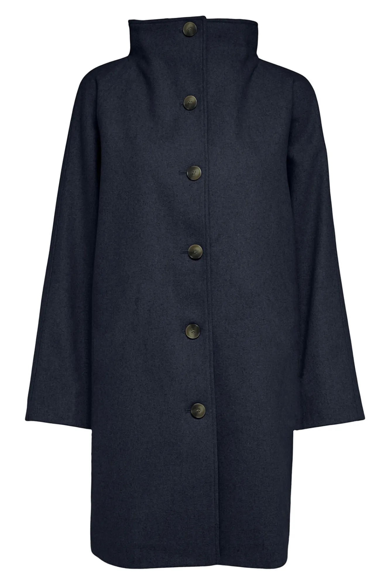 Selected Sobretudos|Casacos-Sobretudo com gola chaminé. Azul