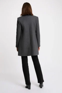 Morgan Casacos-Sobretudo com presilha ajustada Cinzento