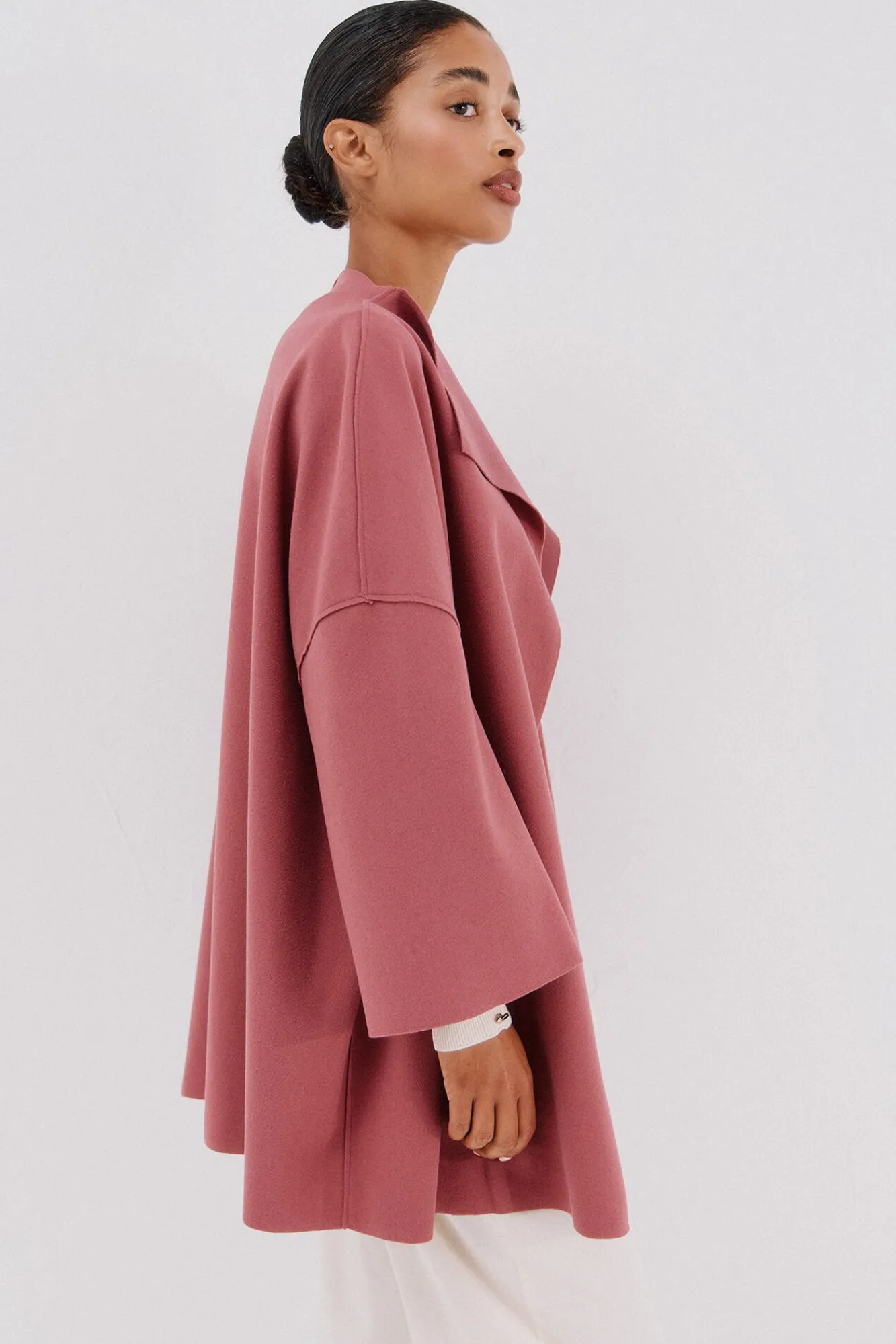 Cortefiel Casacos-Sobretudo com tecido leve Subiu