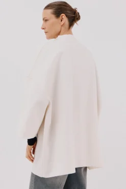 Cortefiel Casacos-Sobretudo com tecido leve Ecru