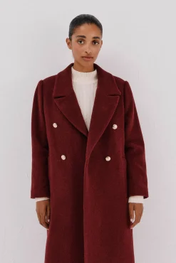 Cortefiel Casacos-Sobretudo comprido tecido italiano Granada