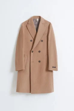 PuroEGO Sobretudos-Sobretudo cruzado Castanho