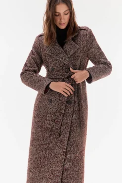 TFP by Tamara Falcó Casacos-Sobretudo cruzado Cizento