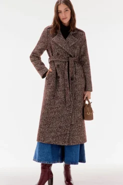 TFP by Tamara Falcó Casacos-Sobretudo cruzado Cizento