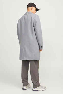 Jack & Jones Sobretudos-Sobretudo curto Cinzento