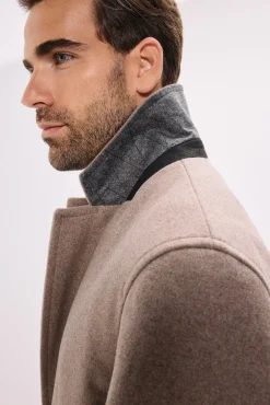 Jack & Jones Sobretudos-Sobretudo curto Cinzento