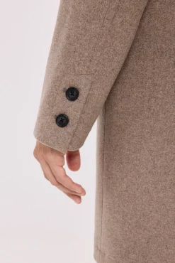 Jack & Jones Sobretudos-Sobretudo curto Cinzento