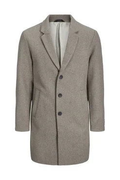 Jack & Jones Sobretudos-Sobretudo curto Cinzento